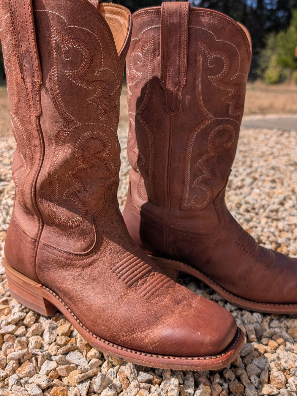 Tecovas "Maggie Scotch Goat" Goat Leather Women's Western Boots, Size 8B
